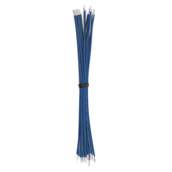 Lead Wire, UL1061, 16 AWG, Blue, 3 in, 50 PK